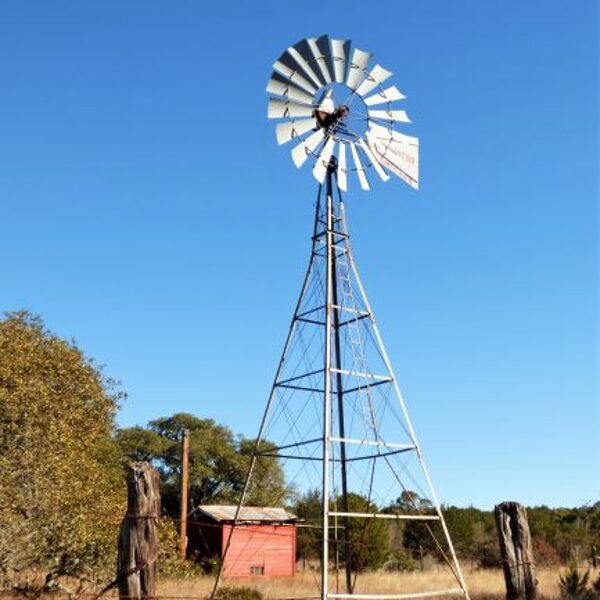 windmill at kickapoo caverns state park texas