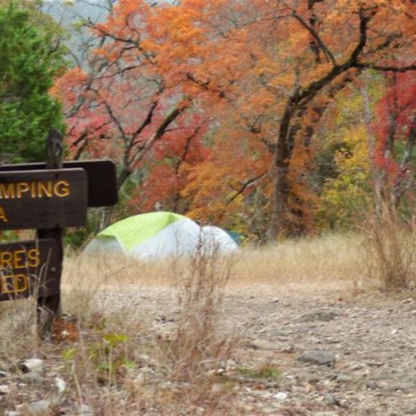 camp sites at lost maples state natural area texas