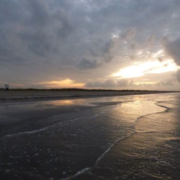 sunrise at sea rim state park texas