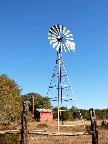 windmill at kickapoo caverns state park texas